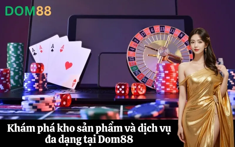 Khám phá kho sản phẩm và dịch vụ đa dạng tại Dom88