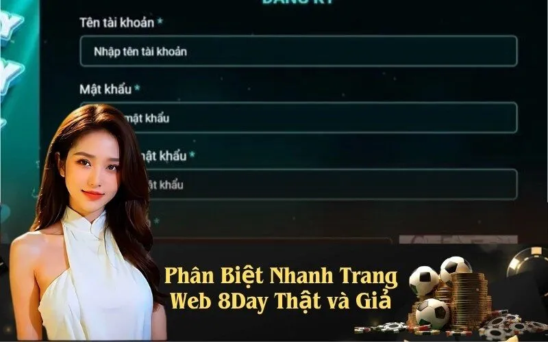 Phân Biệt Nhanh Trang Web 8Day Thật và Giả