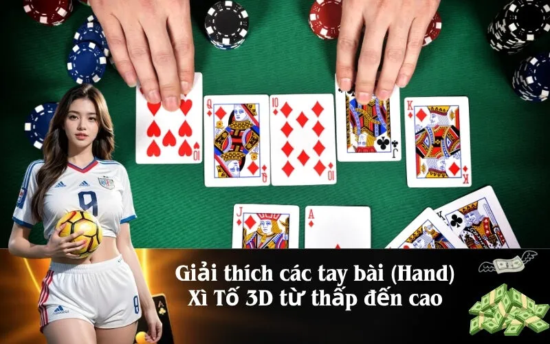 Giải thích các tay bài (Hand) Xì Tố 3D từ thấp đến cao